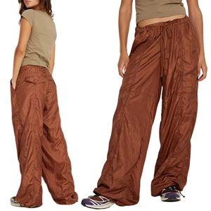 Pantalones antiarrugas de cintura alta transpirables personalizables TAMAÑO DE EE. UU. pantalones casuales multicolores vibrantes estilo frontal plano para el verano - Product Image 2