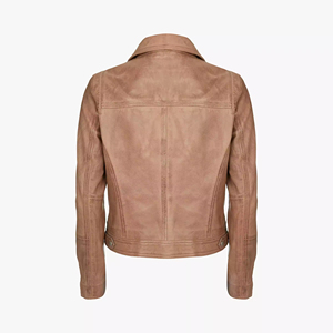 Veste en cuir véritable pour femmes conçue pour améliorer votre personnalité tout en vous donnant un look confiant et poli - Product Image 2