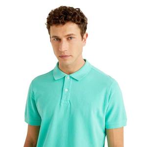 100% algodón polar manga corta hombres para camisa de calidad Premium sólido liso negocios Golf transpirable secado rápido personalizable - Product Image 6