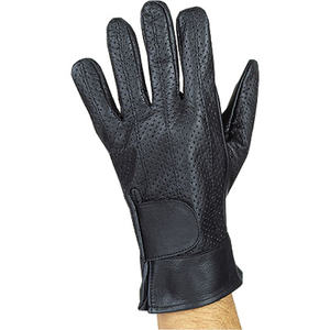 Guantes de motorista de cuero negro para verano, estilo de moto liso para deportes al aire libre, ciclismo, moda informal, elección del ciclista - Product Image 6