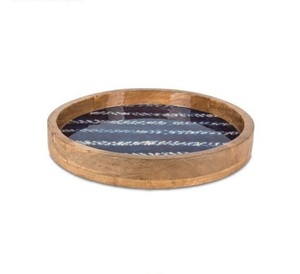 Plateaux de service les plus vendus avec impression émaillée pour le petit-déjeuner, le thé, le dessert, le rangement de bijoux, le plateau à café au meilleur prix - Product Image 4