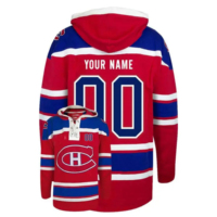 Maillot de hockey sur glace professionnel hautement personnalisable et respirant avec capuche pour unisexe, nom et logo d'équipe personnalisés, séchage rapide