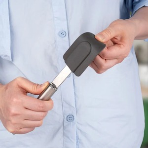 ไม้พายสำหรับใช้ในครัวปลอดภัยด้ามจับสแตนเลสสตีลทนทานต่อความร้อนใช้ในครัว - Product Image 4