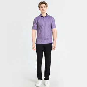 Polo de Golf Personalizado para Hombre, Manga Corta, Venta al por Mayor, Transpirable, Absorbe la Humedad y el Sudor, Elástico en Cuatro Direcciones, Impresión por Sublimación de Calor - Product Image 4