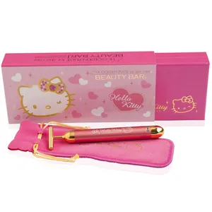 Kawaii Hello Kitty MC BIKEN Bar Kecantikan emas 24K, produk perawatan pribadi pemijat wajah