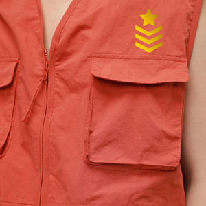 เสื้อกั๊กกลางแจ้งลำลองสำหรับผู้ชายสีทึบระบายอากาศได้ดีมีกระเป๋าหลายช่องสำหรับใช้ในฤดูร้อน - Product Image 4