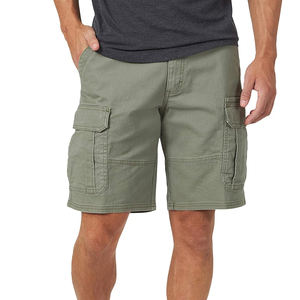 Pantalones cortos de hombre lavados con cinturón a juego, pantalones cortos de algodón 100% transpirables al por mayor - Product Image 5