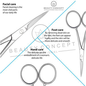 Beauty Concept Ciseaux de manucure en acier inoxydable Ciseaux de pédicure à cuticules droites pour ongles en plastique Sharp Sustainable Stakel - Product Image 6