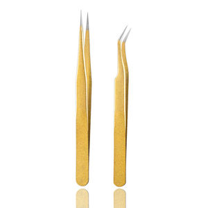 Pinzas puntiagudas antiestáticas profesionales para extensiones de pestañas, herramientas de joyería artesanal de acero inoxidable para uso de belleza - Product Image 3