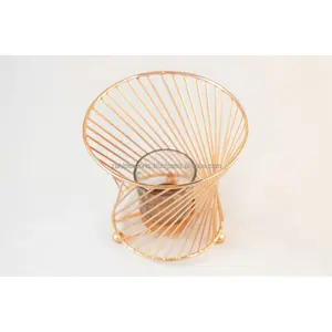 Portavelas Redondo Moderno Hecho a Mano para Interiores Minimalistas, Decoración Navideña para el Hogar, Ideal para Pinterest, por Zahid Exports India - Product Image 2