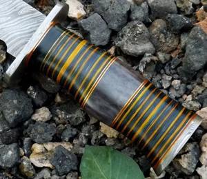 Custom Handmade Damascus Steel Hunting Bowie Knife with <b>Leather</b> Sheath Beautiful KNIVES MAKER DIY Grade OEM Available - Product Image 4