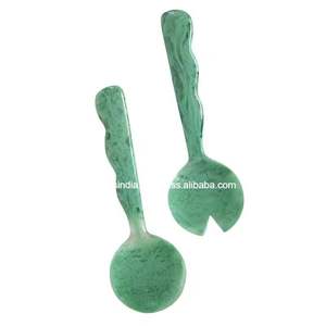 ชุดช้อนตักสลัดทำมือแบบพรีเมียมชุดช้อนตักสลัดทำด้วยมือมีความทนทานและมีการตกแต่งสำหรับรับประทานอาหารที่บ้านโรงแรมและคาเฟ่ - Product Image 3