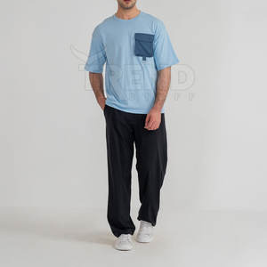 2024 Best-seller T-shirts pour hommes de haute qualité avec poche personnalisée et motif solide Top vente avec logo personnalisé - Product Image 3