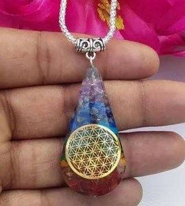 Orgone Seven Chakra Energy Colgante Collar Curación DE LA India - Product Image 1