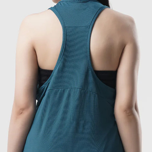 เสื้อกล้ามผู้หญิงสีทึบชุดออกกำลังกายแบบลำลอง - Product Image 6