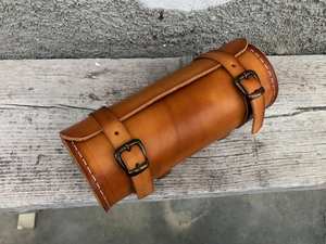 Genuine <b>Leather</b> Female Cylinder Bag New Korean Style One-Shoulder Crossbody Pack Vegetable <b>Tanned</b> <b>Leather</b> <b>Handbag</b> LCYB-0059 - Product Image 6