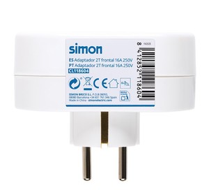 Adattatore a doppia presa, bianco (Simon CL118604) - Product Image 4