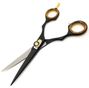 Kit de tijera de peluquero de colores negros de 4 piezas Kit de tijera de peluquero de acero inoxidable profesional al por mayor por IMANS - Product Image 4