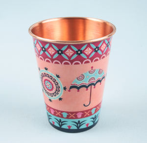 ขวดน้ำทองแดงบริสุทธิ์100% ขวดน้ำพิมพ์เคลือบพร้อมฝาปิดสำหรับของขวัญสุขภาพและสุขภาพขององค์กร - Product Image 5