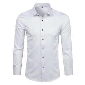 Chemises habillées pour hommes avec logo personnalisé, chemises habillées pour hommes et vêtements décontractés 100% coton, chemise habillée à manches longues à séchage rapide - Product Image 3