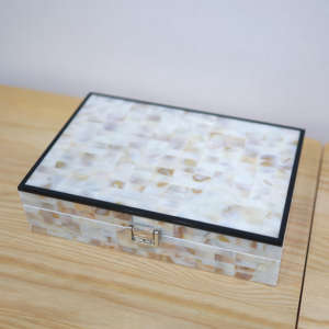 Caja de Almacenamiento de Joyas Moderna y Elegante con Cerradura TIMELESS CRAFT TC-685, Divisores para Collares, Anillos, Pendientes, Material MOP - Product Image 2