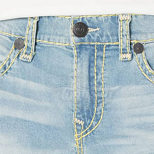 Shorts en jean pour hommes dernier style design personnalisé Services OEM Shorts en jean pour hommes à bas prix Shorts en jean avec logo personnalisé - Product Image 3