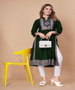 Algodón Impreso Largo Modesto Blusas Camisas Boutique Pakistani Suit - Product Image 5