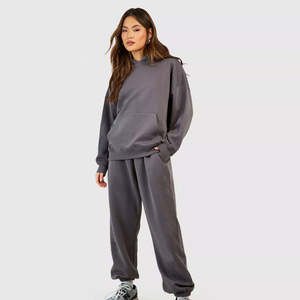 2025 nuevo chándal de algodón pesado con bloque de Color con capucha estampado Unisex personalizado para promoción de marca con logotipo personalizado - Product Image 2