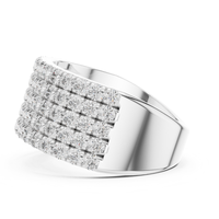 Anillo de Compromiso Cristiano con Diamante Cultivado en Laboratorio con Corte Brillante, Engaste en Canal, Oro Blanco/Amarillo/Rosa de 18K, Certificado IGI, Moderno y Elegante