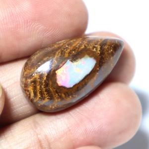หินโอปอลทรงหลังเบี้ยทรงลูกแพร์อัญมณีทรงหลวมโอปอลจากออสเตรเลียไฟหลายก้อนตามธรรมชาติ - Product Image 2