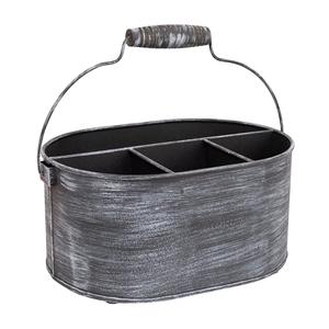 Four Compartment Galvanized <b>Utensil</b> <b>Holder</b> <b>With</b> Stand Customized Shape <b>Utensil</b> Caddy Classic Stylish New <b>Utensil</b> Caddy - Product Image 5