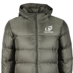 Chaquetas para Hombre, Chaqueta Acolchada Ligera con Capucha Personalizada, Chaqueta de Poliéster con Relleno de Burbujas y Parche con Logotipo para Hombre - Product Image 6