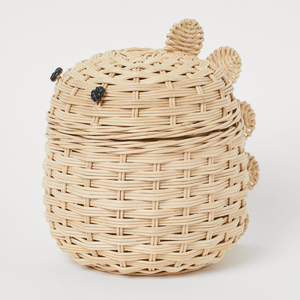 Accesorios para habitación infantil, cestas de ratán económicas, cestas tejidas a mano en forma de animales. - Product Image 3