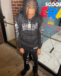 OEM Conceptions Personnalisées de Haute Qualité pour Hommes Pullover Décontracté Streetwear Hip Hop Survêtement de Survêtement de Jogging Deux Pièces pour Hommes - Product Image 4