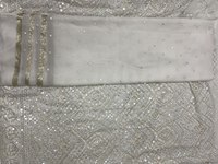 Tissus de travail de miroir de broderie de Georgette de Viscose pure pour Lehenga Choli matériel brodé élégant de Lehenga