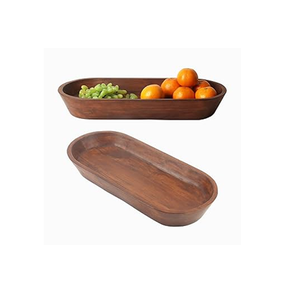 ชามแป้งไม้สำหรับผลไม้ชามแป้งไม้อะคาเซียธรรมชาติ - Product Image 1