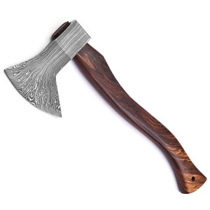 Hache viking en acier Damas de haute qualité, forgée à la main, hachette et hache de bataille, hache de camping en plein air, cadeau pour les demoiselles d'honneur - Product Image 1