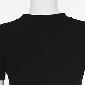 Camisetas casuales recortadas para mujer Moda diaria en colores lisos para uso diario - Product Image 4
