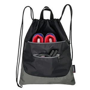 Vente en gros de sac à dos à cordon de gymnastique sportive en plusieurs couleurs et tailles petit sac à cordon étanche avec logo imprimé personnalisé - Product Image 4