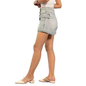 Pantalones cortos de mezclilla holgados de cintura alta para mujer informales holgados de moda europea y americana - Product Image 2