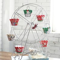 Support à gâteau en métal avec revêtement en poudre blanc Support à gâteau rotatif