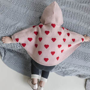 เสื้อสเวตเตอร์มีฮู้ดผ้าฝ้ายสำหรับเด็กผู้หญิงลายโลโก้รูปหัวใจสำหรับฤดูใบไม้ร่วง - Product Image 6