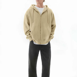 Nouveau Style frais arrivée taille personnalisée hommes à capuche Offre Spéciale basiques coton mélangé coupe régulière hommes à capuche - Product Image 5