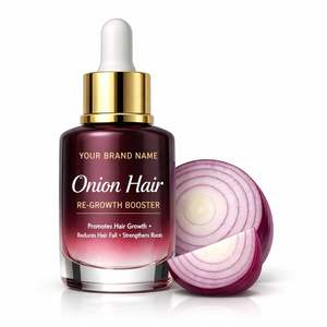 Sérum de croissance capillaire à l'extrait d'oignon en vrac, renforcement des cheveux, réparation du cuir chevelu et repousse, fournisseur en gros OEM, étiquette privée - Product Image 1