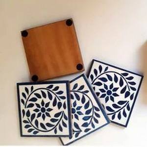 Sous-verres personnalisés sous-verres carrés en incrustation d'os naturel fabriqués à la main de qualité supérieure pour tapis et tampons de table d'hôtel, de maison et de restaurant - Product Image 5