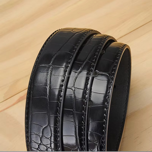 แฮนด์เมดจระเข้ทำด้วยมือเข็มขัดหนังวัวแท้100% หนังวัวแท้หัวเข็มขัดทองแดงสไตล์วินเทจความแข็งแรงสูงทนทานกว้าง3.8ซม. ตามสั่ง - Product Image 3