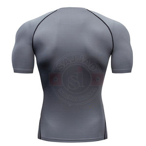Hot Selling Custom Logo <b>Compression</b> Breathable Athletic Gym T <b>Shirt</b> Quick Dry Sport T <b>Shirt</b> <b>For</b> <b>Men</b> - Product Image 2