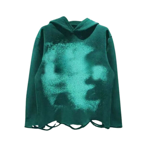 Sudadera con capucha extragrande rosa tie-dye con cremallera y bolsillos, estilo casual unisex, de felpa francesa, para primavera - Product Image 6