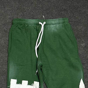 Survêtement à capuche personnalisé de haute qualité à imprimé bouffant Ensembles de pantalons unisexe en coton survêtements pour hommes Lavage à l'acide disponible en gros - Product Image 5