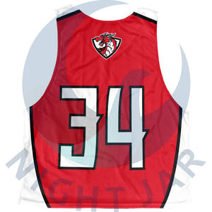 Ensemble d'uniformes de crosse sublimés personnalisés Équipe Maillots réversibles de crosse sublimés personnalisés Votre propre conception Pinnies de crosse - Product Image 6